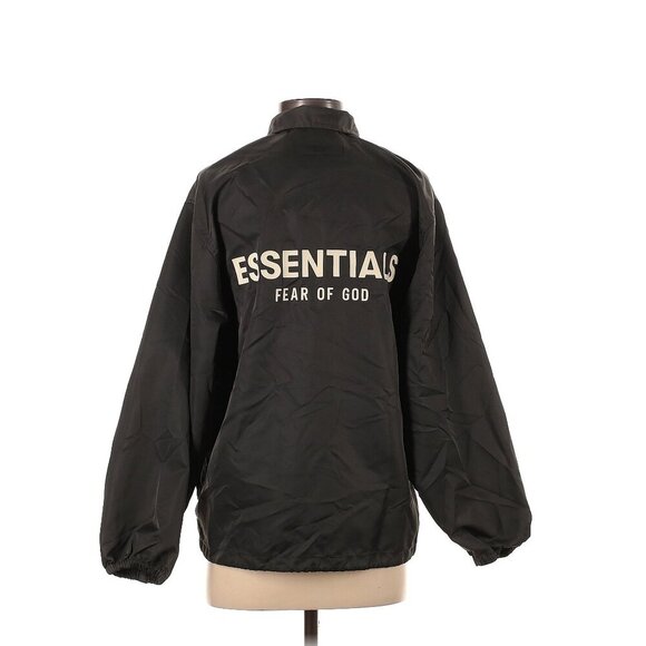 Essentials Fear of God Coaches Jacket in Iron Black XS - Picture 4 of 8